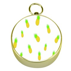 Cute Pineapple Fruite Yellow Green Gold Compasses
