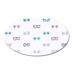 Cute Sexy Funny Sunglasses Kids Pink Blue Oval Magnet