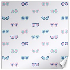 Cute Sexy Funny Sunglasses Kids Pink Blue Canvas 12  X 12  