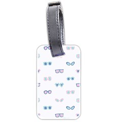 Cute Sexy Funny Sunglasses Kids Pink Blue Luggage Tags (two Sides)