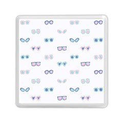 Cute Sexy Funny Sunglasses Kids Pink Blue Memory Card Reader (square) 