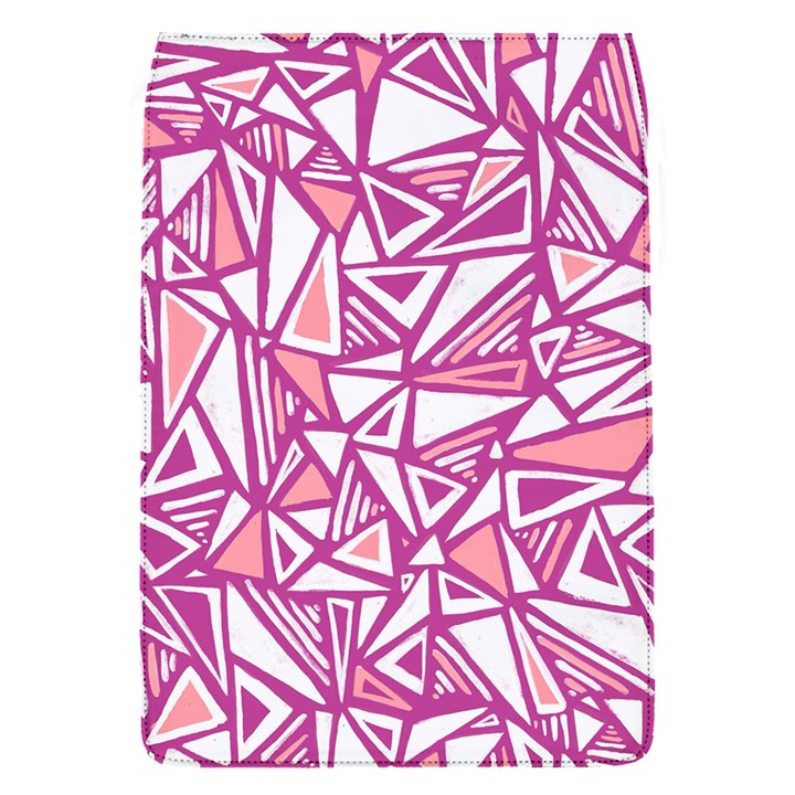 Conversational Triangles Pink White Flap Covers (S) 