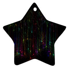 Brain Cell Dendrites Ornament (star)