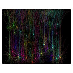 Brain Cell Dendrites Double Sided Flano Blanket (medium)  by Mariart