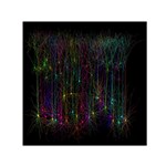 Brain Cell Dendrites Small Satin Scarf (Square) Front