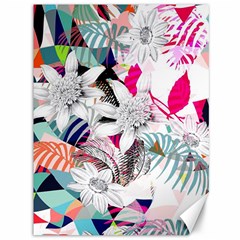 Flower Graphic Pattern Floral Canvas 36  X 48  