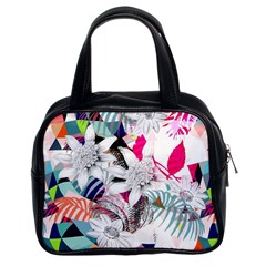 Flower Graphic Pattern Floral Classic Handbags (2 Sides)