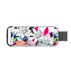 Flower Graphic Pattern Floral Portable Usb Flash (two Sides)