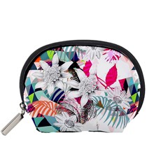 Flower Graphic Pattern Floral Accessory Pouches (small) 