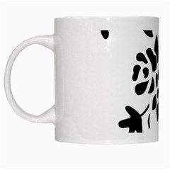 Flower Rose Black Sexy White Mugs by Mariart