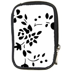 Flower Rose Black Sexy Compact Camera Cases by Mariart