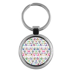 Birds Fish Flowers Floral Star Blue White Sexy Animals Beauty Rainbow Pink Purple Blue Green Orange Key Chains (round) 