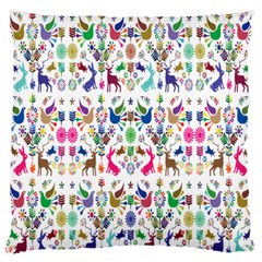 Birds Fish Flowers Floral Star Blue White Sexy Animals Beauty Rainbow Pink Purple Blue Green Orange Large Flano Cushion Case (one Side)