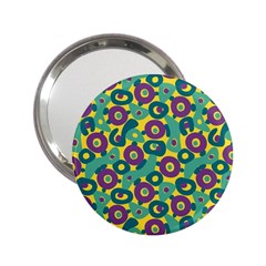 Discrete State Turing Pattern Polka Dots Green Purple Yellow Rainbow Sexy Beauty 2 25  Handbag Mirrors by Mariart