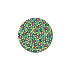 Discrete State Turing Pattern Polka Dots Green Purple Yellow Rainbow Sexy Beauty Golf Ball Marker by Mariart