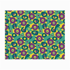 Discrete State Turing Pattern Polka Dots Green Purple Yellow Rainbow Sexy Beauty Small Glasses Cloth (2-side) by Mariart