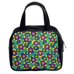 Discrete State Turing Pattern Polka Dots Green Purple Yellow Rainbow Sexy Beauty Classic Handbags (2 Sides) by Mariart