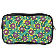 Discrete State Turing Pattern Polka Dots Green Purple Yellow Rainbow Sexy Beauty Toiletries Bags 2-side