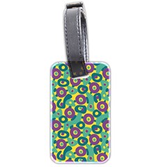 Discrete State Turing Pattern Polka Dots Green Purple Yellow Rainbow Sexy Beauty Luggage Tags (two Sides) by Mariart