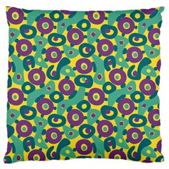 Discrete State Turing Pattern Polka Dots Green Purple Yellow Rainbow Sexy Beauty Standard Flano Cushion Case (one Side) by Mariart