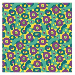 Discrete State Turing Pattern Polka Dots Green Purple Yellow Rainbow Sexy Beauty Large Satin Scarf (square)