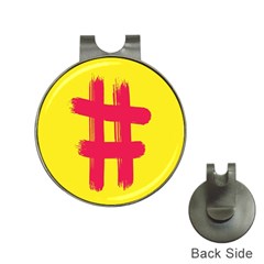 Fun Ain t Gone Fence Sign Red Yellow Flag Hat Clips With Golf Markers