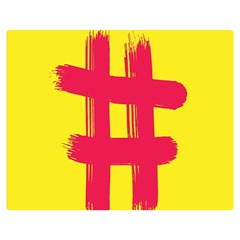 Fun Ain t Gone Fence Sign Red Yellow Flag Double Sided Flano Blanket (medium) 