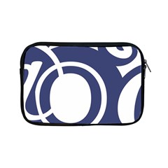 Garamond Blue White Wave Chevron Apple Ipad Mini Zipper Cases