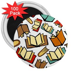 Friends Library Lobby Book Sale 3  Magnets (100 Pack) by Mariart