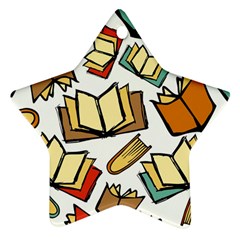 Friends Library Lobby Book Sale Star Ornament (two Sides)