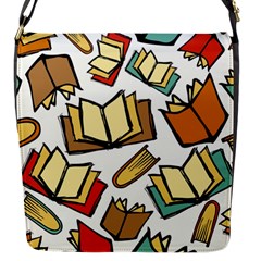 Friends Library Lobby Book Sale Flap Messenger Bag (s)