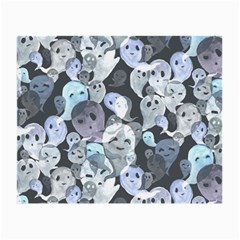 Ghosts Blue Sinister Helloween Face Mask Small Glasses Cloth by Mariart
