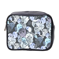 Ghosts Blue Sinister Helloween Face Mask Mini Toiletries Bag 2-side