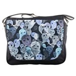 Ghosts Blue Sinister Helloween Face Mask Messenger Bags Front