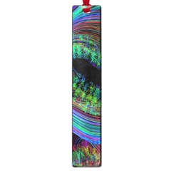 Aurora Wave Colorful Space Line Light Neon Visual Cortex Plate Large Book Marks by Mariart