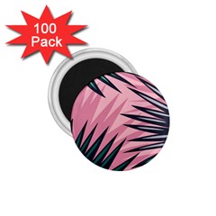 Graciela Detail Petticoat Palm Pink Green 1 75  Magnets (100 Pack) 