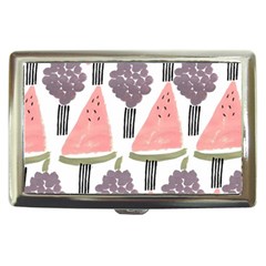 Grapes Watermelon Fruit Patterns Bouffants Broken Hearts Cigarette Money Cases by Mariart