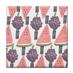 Grapes Watermelon Fruit Patterns Bouffants Broken Hearts Face Towel