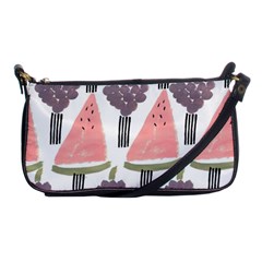 Grapes Watermelon Fruit Patterns Bouffants Broken Hearts Shoulder Clutch Bags by Mariart