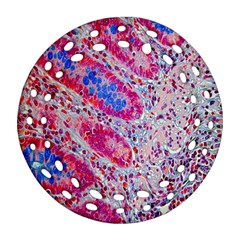 Histology Inc Histo Logistics Incorporated Alcian Blue Round Filigree Ornament (two Sides) by Mariart