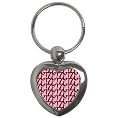 Letter Font Zapfino Appear Key Chains (heart) 