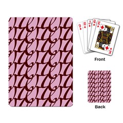 Letter Font Zapfino Appear Playing Card