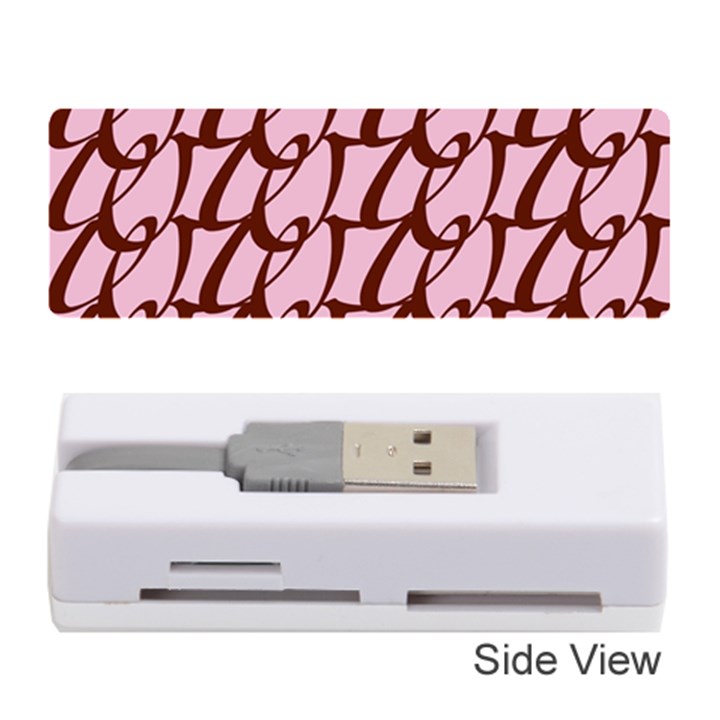 Letter Font Zapfino Appear Memory Card Reader (Stick) 