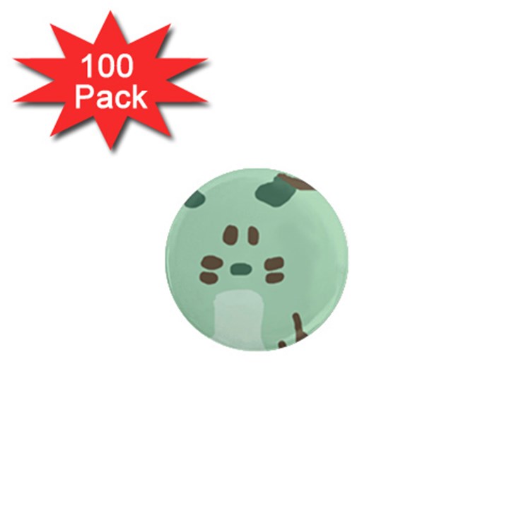 Lineless Background For Minty Wildlife Monster 1  Mini Magnets (100 pack) 