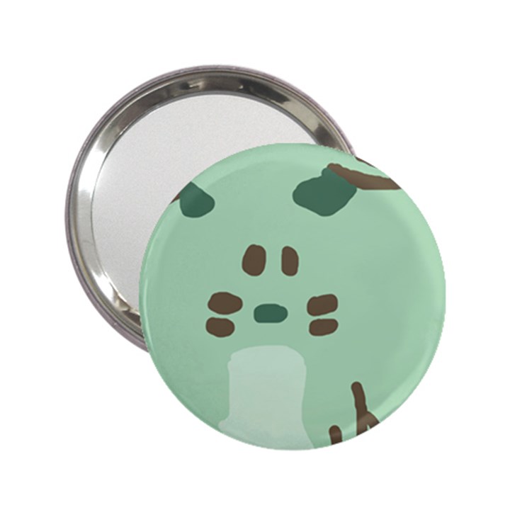 Lineless Background For Minty Wildlife Monster 2.25  Handbag Mirrors