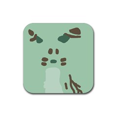 Lineless Background For Minty Wildlife Monster Rubber Coaster (square)  by Mariart