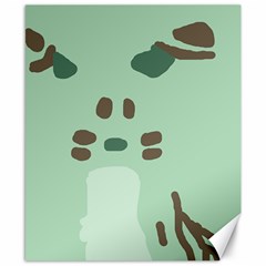 Lineless Background For Minty Wildlife Monster Canvas 8  X 10  by Mariart