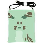 Lineless Background For Minty Wildlife Monster Shoulder Sling Bags Front