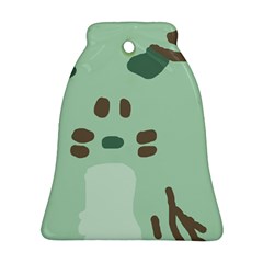 Lineless Background For Minty Wildlife Monster Bell Ornament (two Sides)