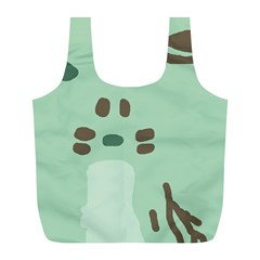 Lineless Background For Minty Wildlife Monster Full Print Recycle Bags (l)  by Mariart
